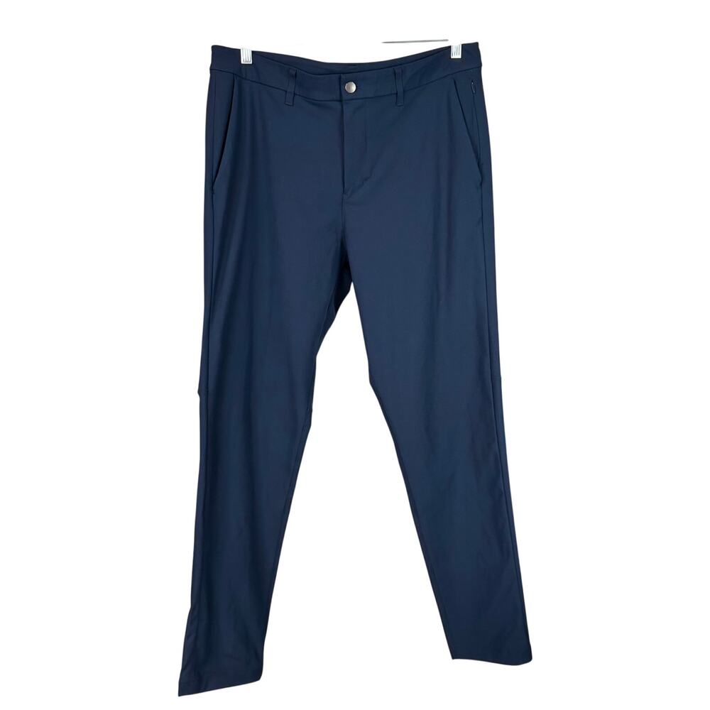 Lululemon Commission Pant Slim Warpstreme True Navy Men's Size 36 x 32 EUC